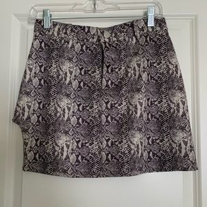 SHEIN snakeskin mini skirt, size M